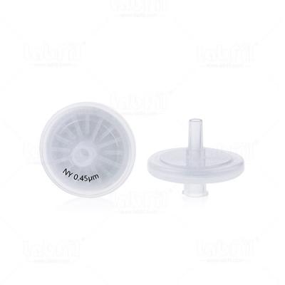 25mm Nylon Welded Syringe Filter 0.45um with Printing