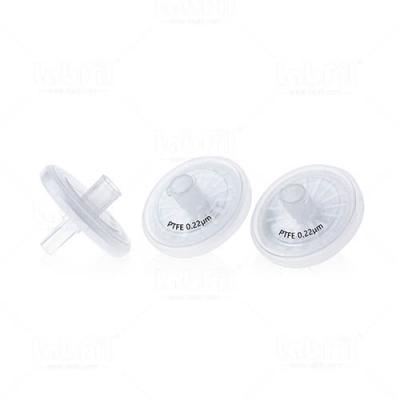 25mm PTFE Hydrophobic Welded Syringe Filter 0.22um with Printing