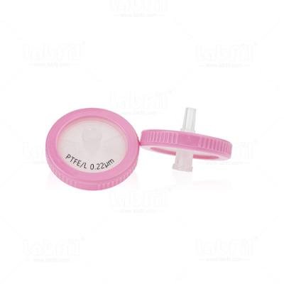 33mm PTFE Hydrophilic Syringe Filter 0.22um with Outer Ring and Printing