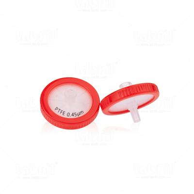 33mm PTFE Hydrophilic Syringe Filter 0.45um with Outer Ring and Printing